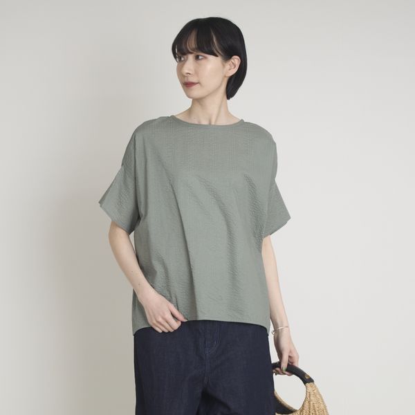 Kilka/袖口から下着が見えにくいポコポコブラウス